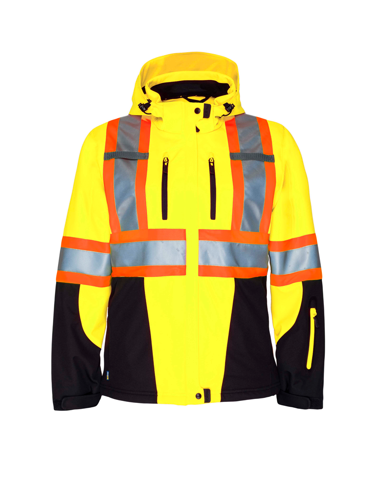 Women's 3-Layer Hi-Vis Insulated Softshell - 6424