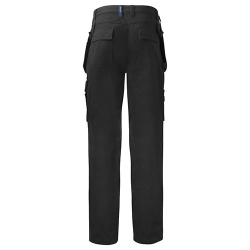 Multi-Pocket Pants, 100% Cotton, Black