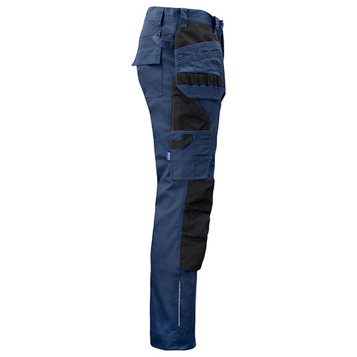 Multi-Pocket Pants, Poly-Cotton Blend, Navy