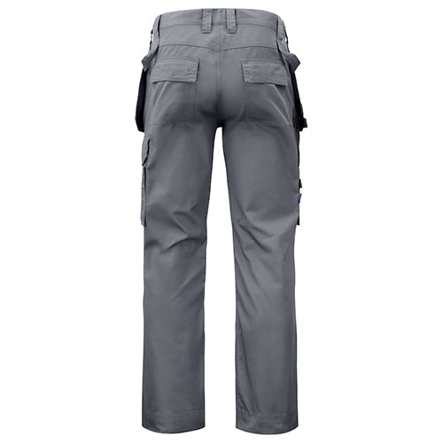 Multi-Pocket Pants, Poly-Cotton Blend, Grey