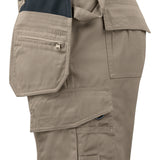 Multi-Pocket Shorts, Poly-Cotton Blend, Khaki